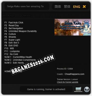 Seiga Kaku uses her amazing Taoist arts and gives you a life lesson: Cheats, Trainer +15 [CheatHappens.com]