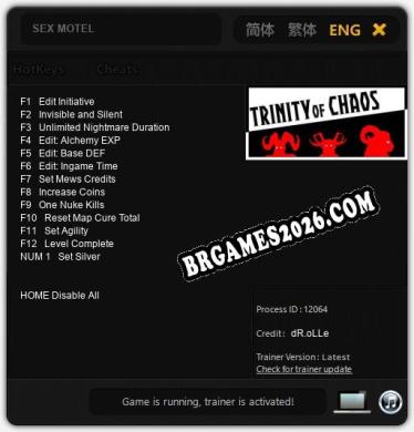 SEX MOTEL: Trainer Gratuito (+13 cheats)