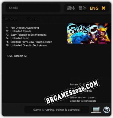 ShadO - Cheat Trainer +6 [Edição MrAntiFan]