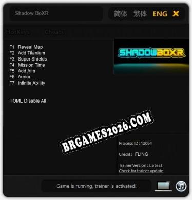 Shadow BoXR: Trainer +7 [v1.7]
