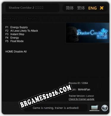 Shadow Corridor 2 雨ノ四葩 Trainer +5 by MrAntiFan [Última versão]