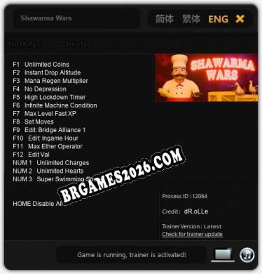 Shawarma Wars: Cheats, Trainer +15 [dR.oLLe]
