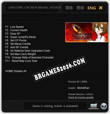 Trainer para SHOOTING CHICKEN BRUTAL SUCKERS [v1.0.2]