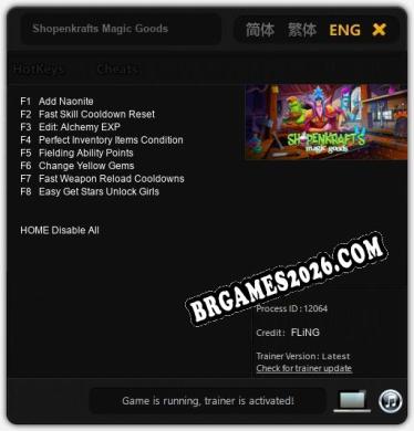 Shopenkrafts Magic Goods Trainer - 8 funções [Download Gratuito]