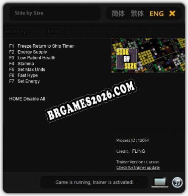 Side by Size: Trainer Completo (v1.0.7)