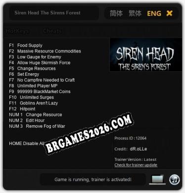 Siren Head The Sirens Forest: TRAINER E CHEATS (V1.0.77)