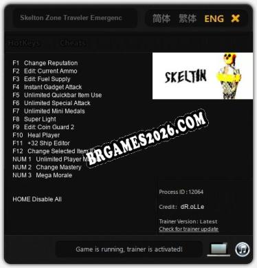 Skelton Zone Traveler Emergence: Trainer +15 [v1.9]