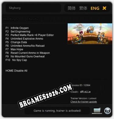 Skyburg: Cheats, Trainer +10 [dR.oLLe]