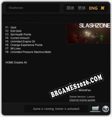 Slashzone Trainer - 8 funções [Download Gratuito]