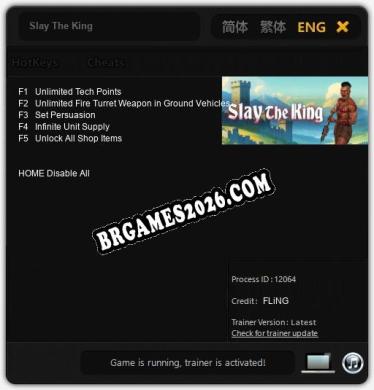 Trainer para Slay The King [v1.0.2]