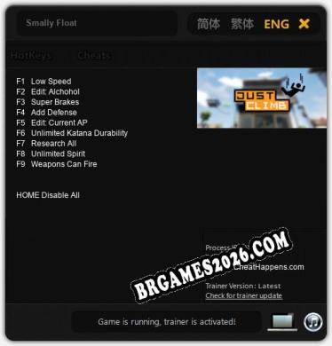 Smally Float: Trainer Gratuito (+9 cheats)