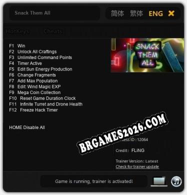 Snack Them All: TRAINER E CHEATS (V1.0.27)
