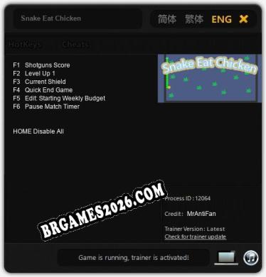 Snake Eat Chicken: Cheats, Trainer +6 [MrAntiFan]