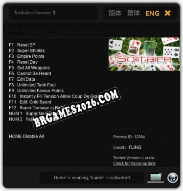 Solitaire Forever II: Cheats, Trainer +14 [FLiNG]