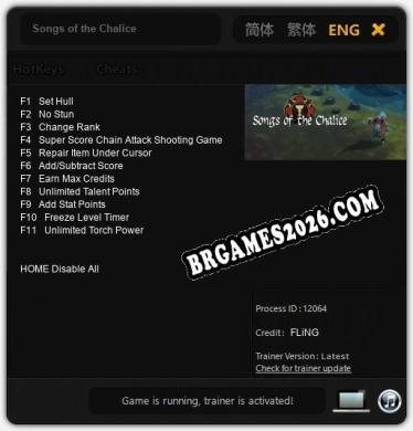 Songs of the Chalice: Trainer Completo (v3.0.93)