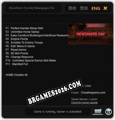 [Southern Fjords] Newspaper Day: Trainer +11 [v1.8]