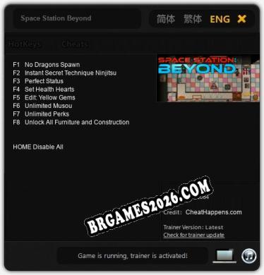 Space Station Beyond - Cheat Trainer +8 [Edição CheatHappens.com]