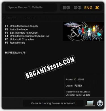 Spacer Rescue To Valhalla: TRAINER E CHEATS (V1.0.94)