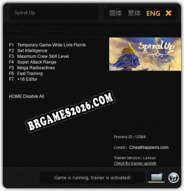 Spiral Up: TRAINER E CHEATS (V1.0.16)