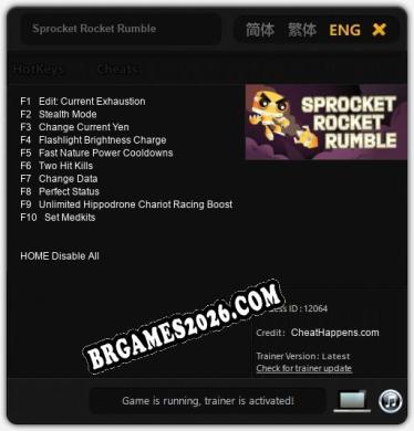 Cheats e trainer Sprocket Rocket Rumble +10 [Verificado funcionando]