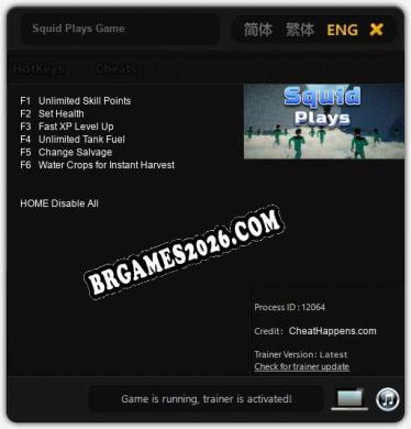 Squid Plays Game: TRAINER E CHEATS (V1.0.51)