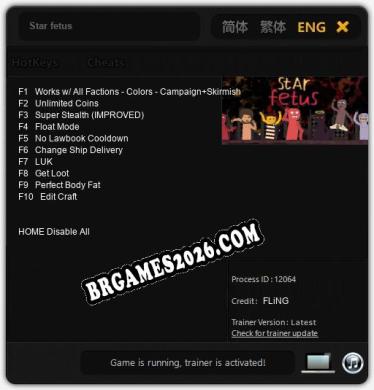 Star fetus - Cheat Trainer +10 [Edição FLiNG]