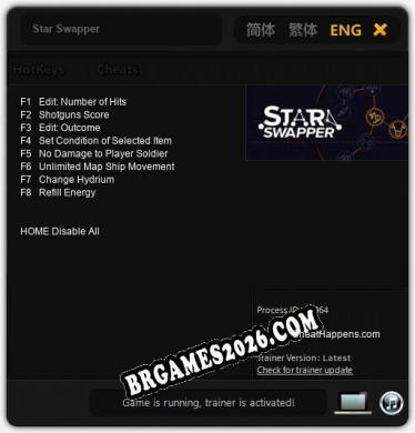 Trainer Star Swapper [PC] - 8 funções ativas