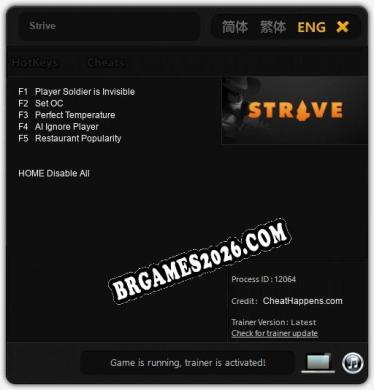 Strive: Cheats, Trainer +5 [CheatHappens.com]