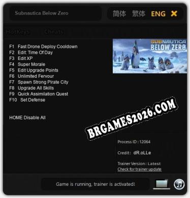 Subnautica Below Zero: Trainer Completo (v2.0.41)