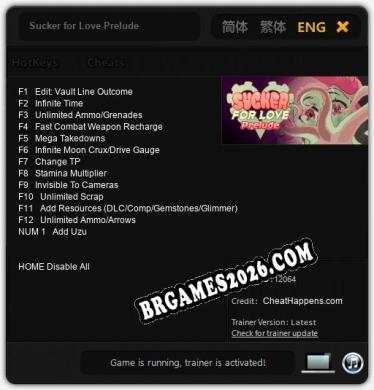 Sucker for Love Prelude: Cheats, Trainer +13 [CheatHappens.com]