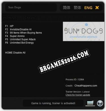 Sun Dogs Trainer - 6 funções [Download Gratuito]