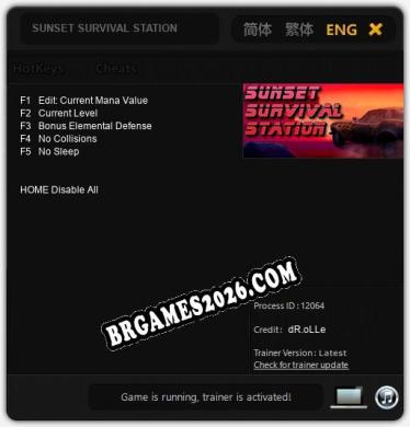 SUNSET SURVIVAL STATION: Trainer +5 [v1.2]