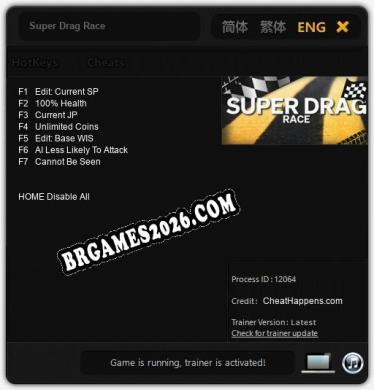 Super Drag Race: TRAINER E CHEATS (V1.0.68)