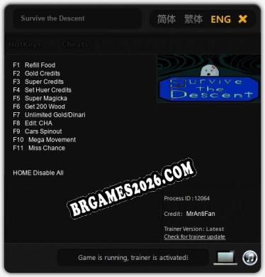 Survive the Descent: Cheats, Trainer +11 [MrAntiFan]