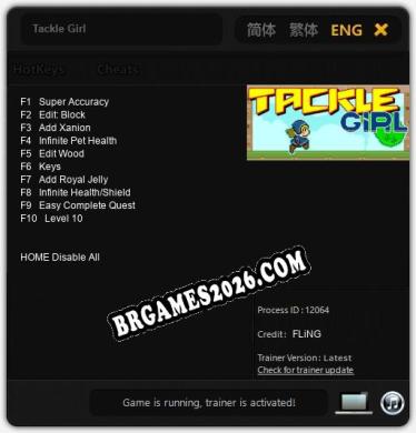 Tackle Girl: Cheats, Trainer +10 [FLiNG]