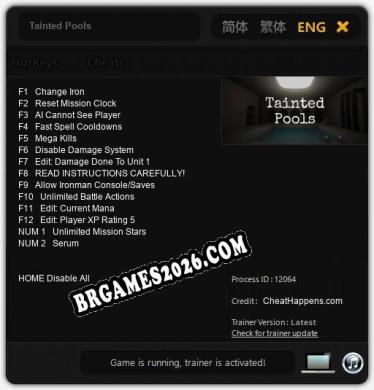 Tainted Pools Trainer - 14 funções [Download Gratuito]