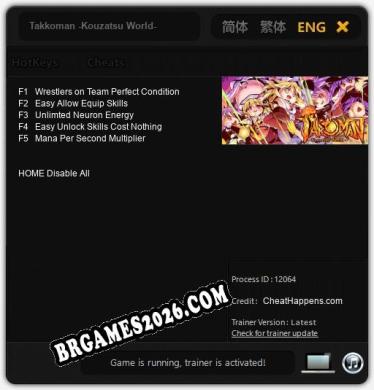 Trainer para Takkoman -Kouzatsu World- [v1.0.2]