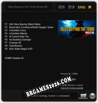 Tales Beyond The Tomb Route 86: TRAINER E CHEATS (V1.0.4)