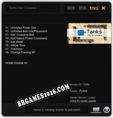 Tanks The Crusades Trainer +8 by FLiNG [Última versão]