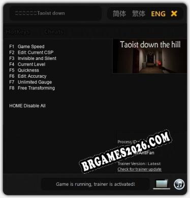 《甲辰荡魔》Taoist down the hill: Trainer Completo (v1.0.88)