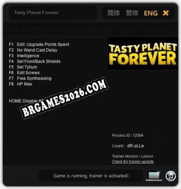 Tasty Planet Forever: Trainer +8 [v1.5]