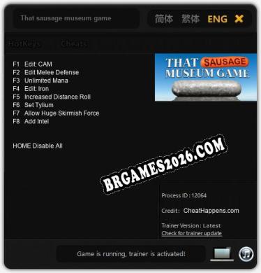 Trainer para That sausage museum game [v1.0.1]