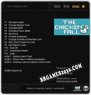 The Chickens Fall: TRAINER E CHEATS (V1.0.20)