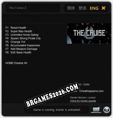 Trainer para The Cruise 2 [v1.0.6]