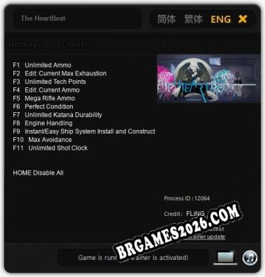 Cheats e trainer The HeartBeat +11 [Verificado funcionando]