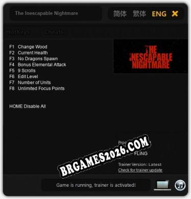 Trainer para The Inescapable Nightmare [v1.0.2]