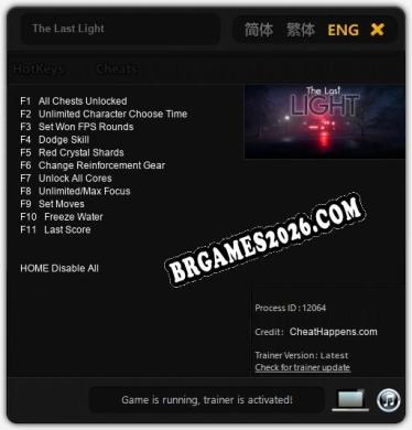 The Last Light - Cheat Trainer +11 [Edição CheatHappens.com]