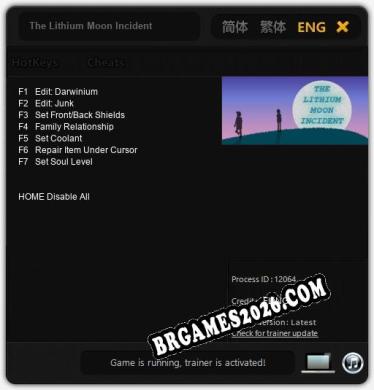Trainer The Lithium Moon Incident [PC] - 7 funções ativas