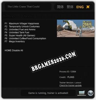 The Little Crane That Could - Trainer Funcional +7 funções