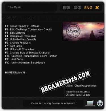 The Mystic: Cheats, Trainer +12 [CheatHappens.com]